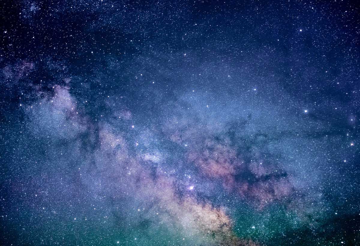 Image of a galaxy in the night sky used for testing purposes.